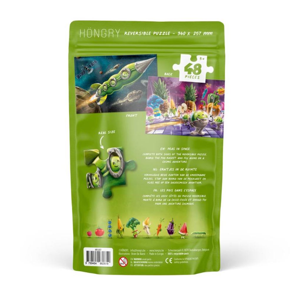 Petits pois dans l'espace. puzzle, 48 charcuteries 5+