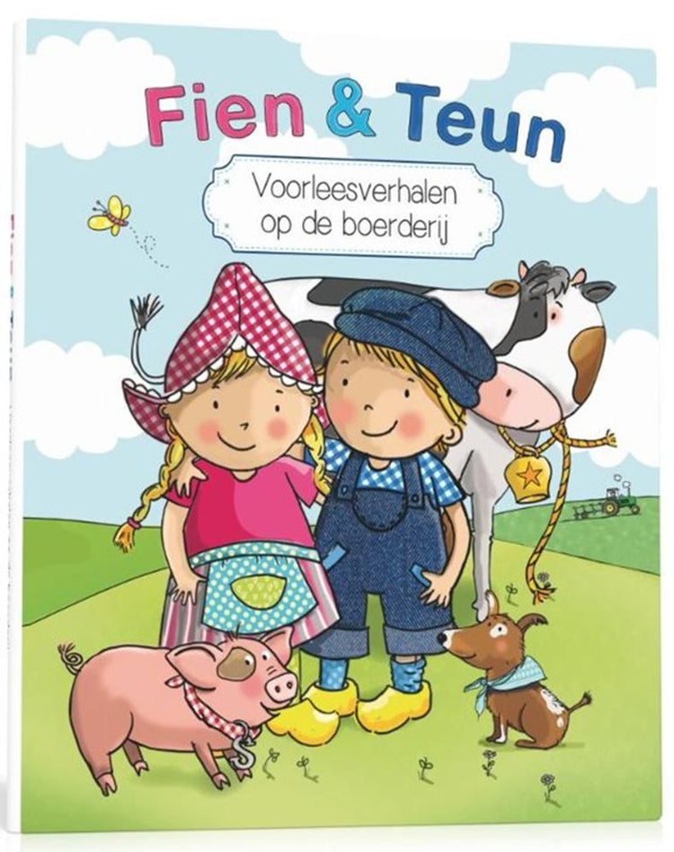 Fien Teun lit des histoires à la ferme