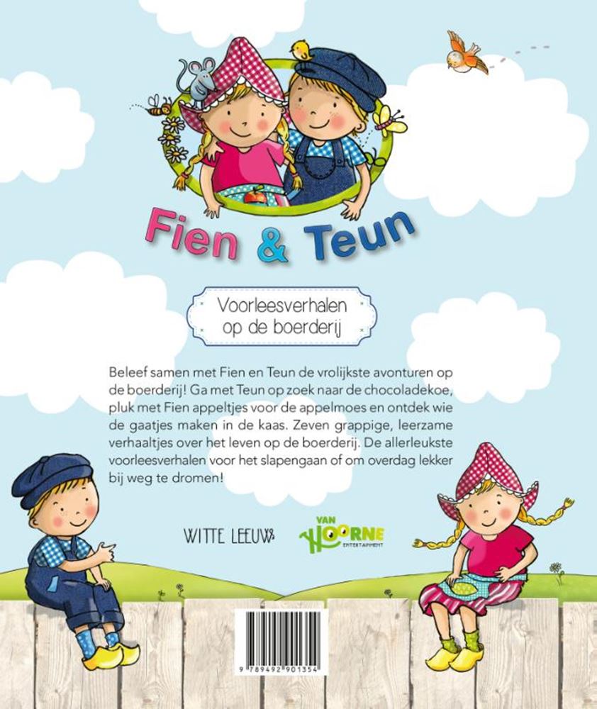 Fien Teun lit des histoires à la ferme