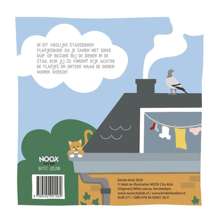 Livre à rabat : les joyeux animaux de la ville.