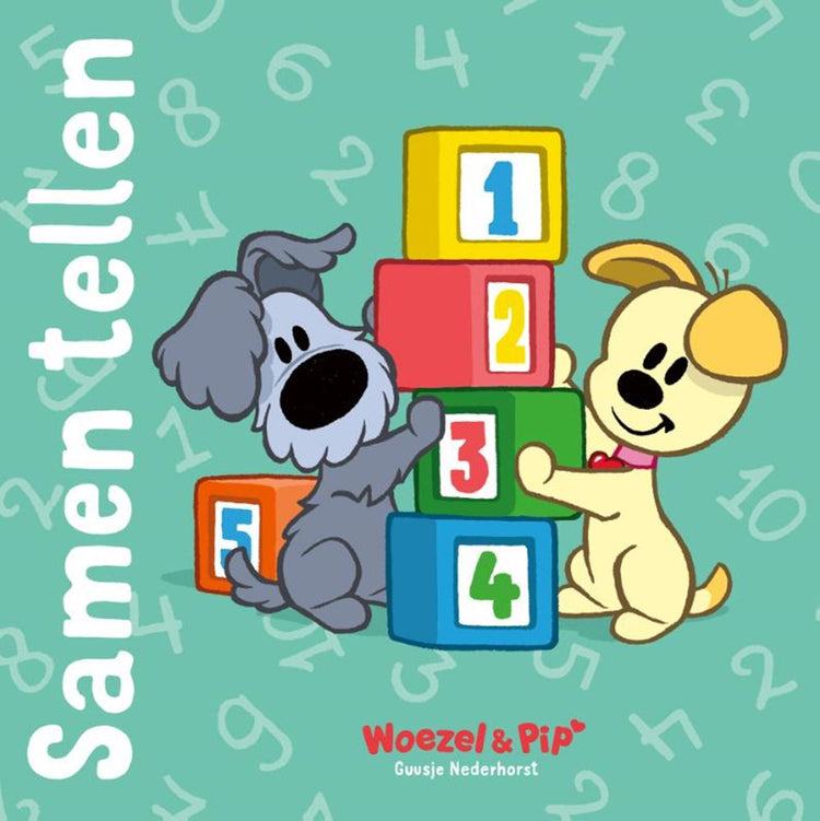 Livre Woezel et Pip comptant ensemble livre cartonné | 2 pièces