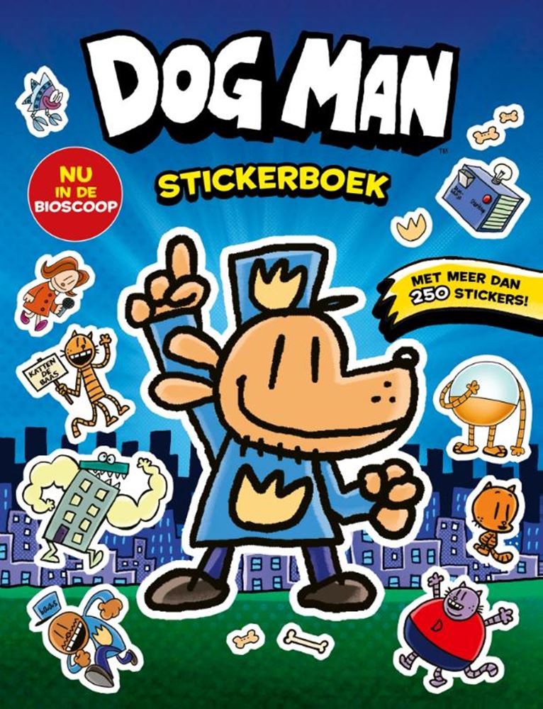 Book Dog Man Stickerboek