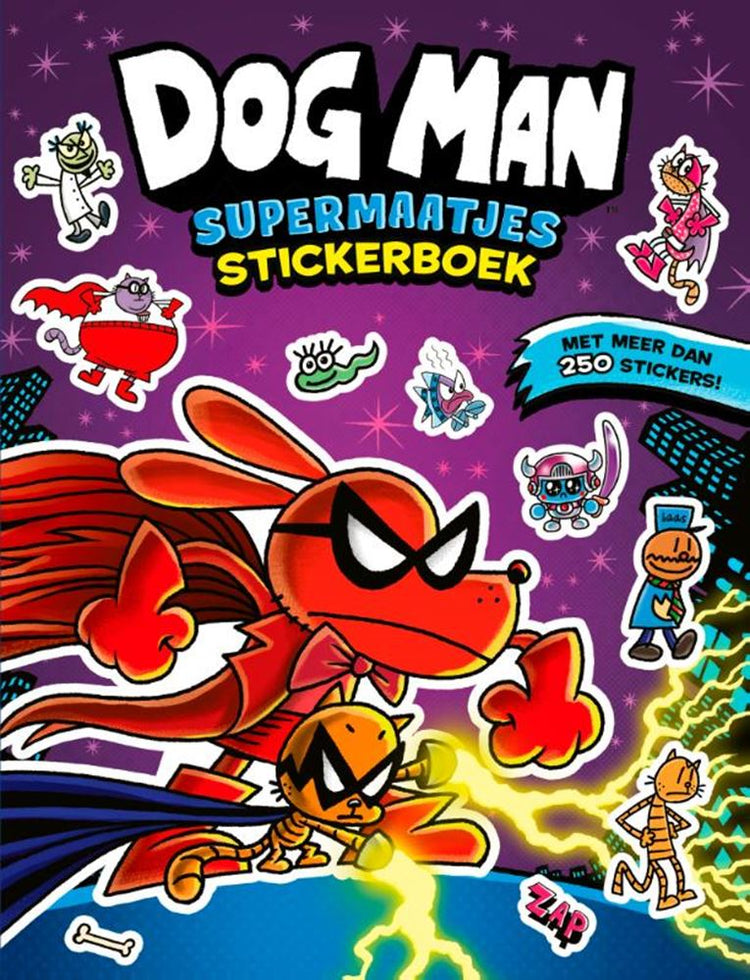Livre d'autocollants Centraal Boekhuis Dog Man Super Buddies