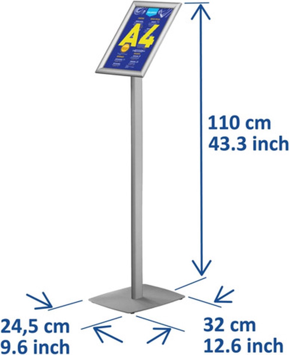 Informations européennes standard premium avec cadre clic A4 25 mm
