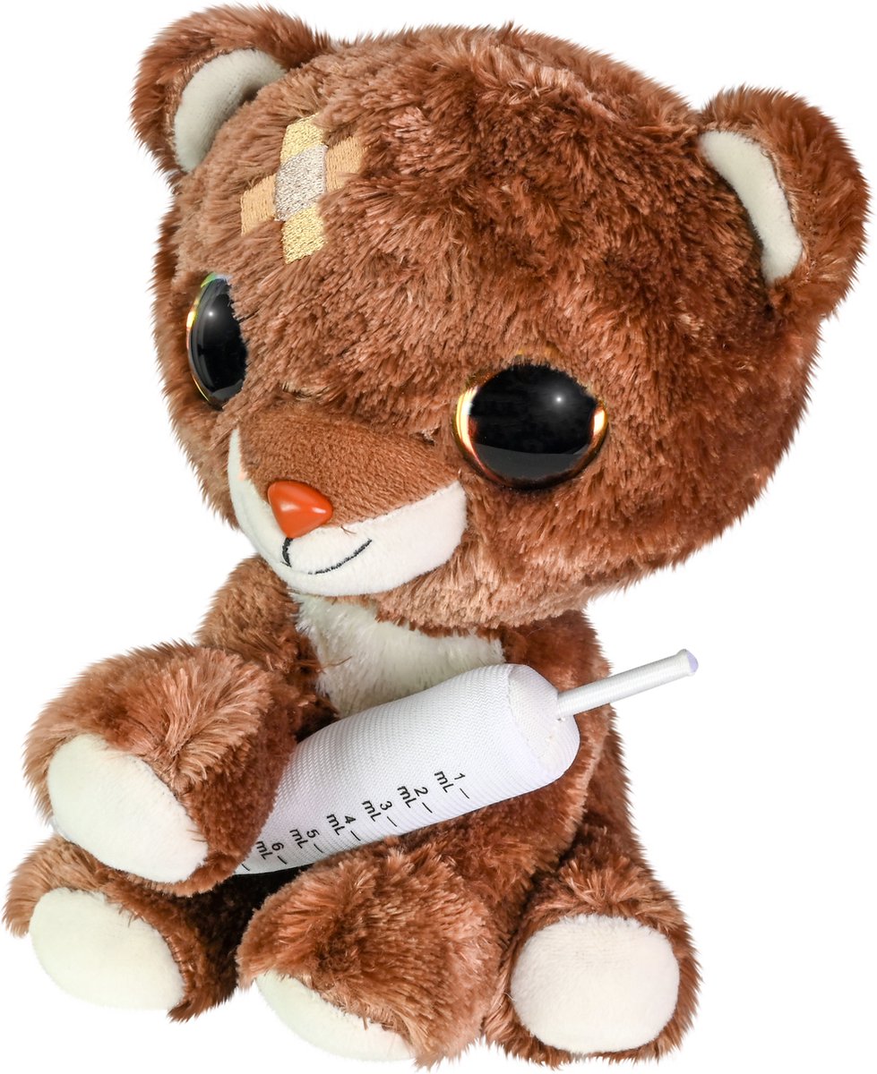 Lumo Stars Hug Get Well - Brown Bear avec pulvérisation, 15 cm