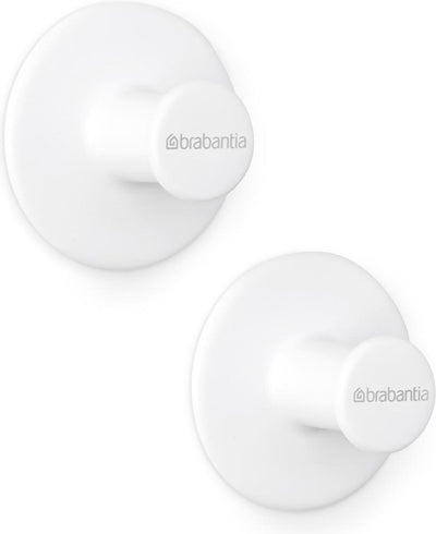 Brabantia brabantia renouveler les crochets de serviettes 2 pièces blanches