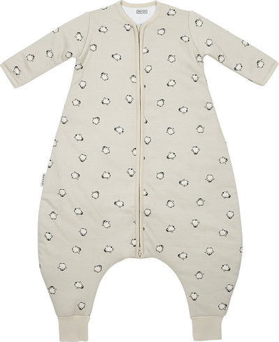 Meyco bébé pingouin bébé hiver sommeil salopette pull avec manche fixe - sable doux - 80 cm - 2,5 tog