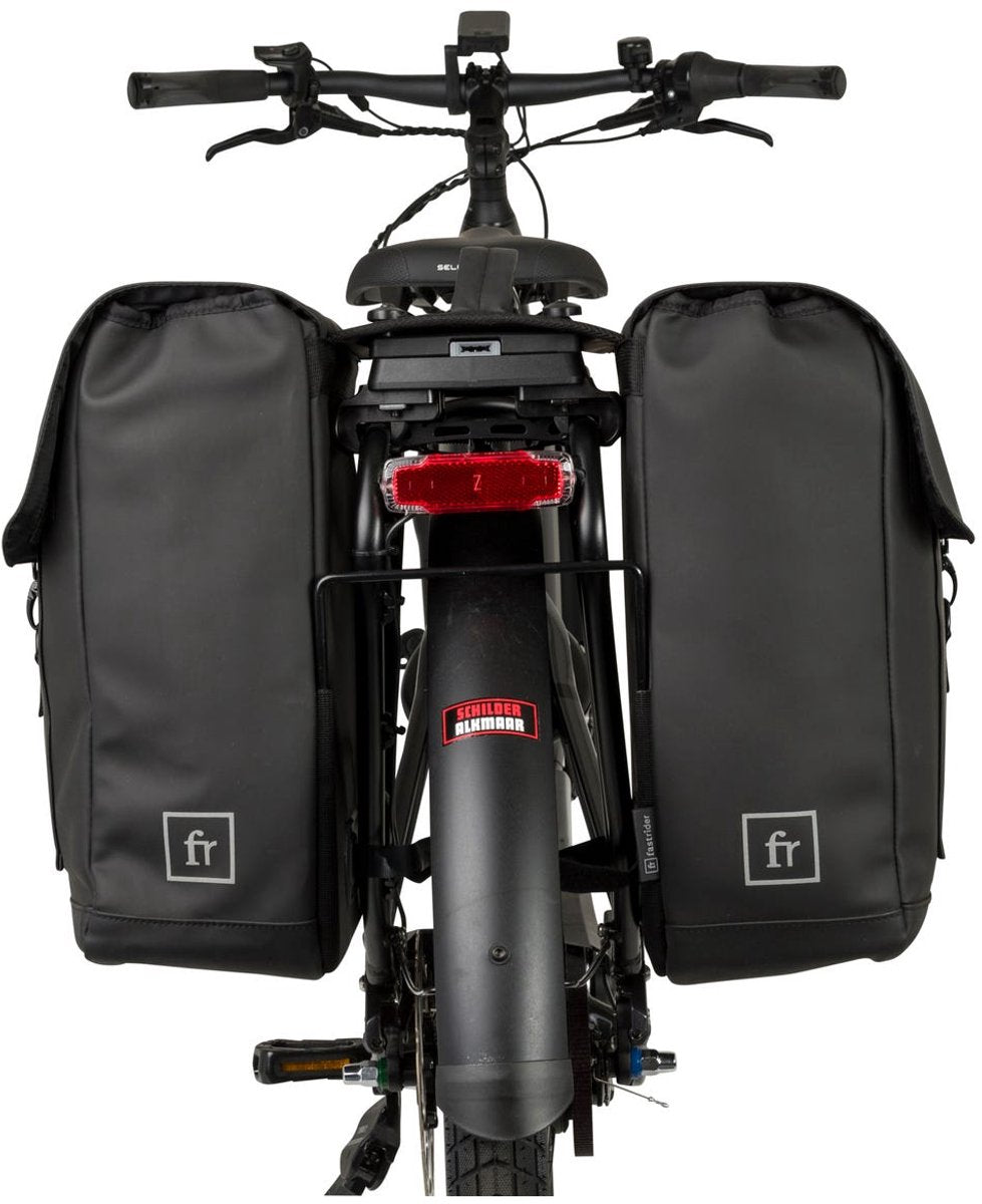 Fastrider Jaxx II double sacoche de vélo tendance noir mik