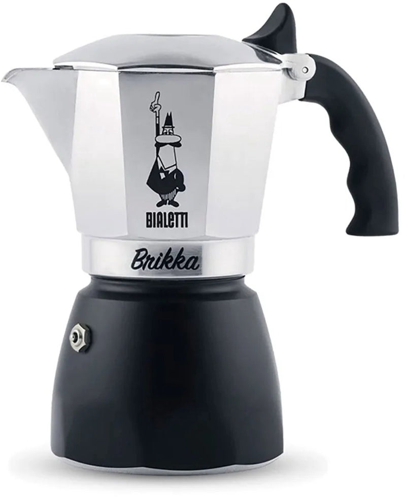 Bialetti brikka revolution 4 tasses – cafetière à expresso avec crème – cafetière à moka en aluminium – café italien authentique