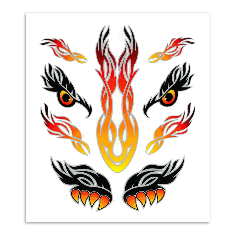 Ensemble d’autocollants yeux tribaux yeux autocollant tribal