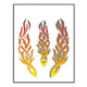 Set d'autocollants flammes tribales