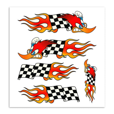 Kit d'autocollants Pivert drapeau fini