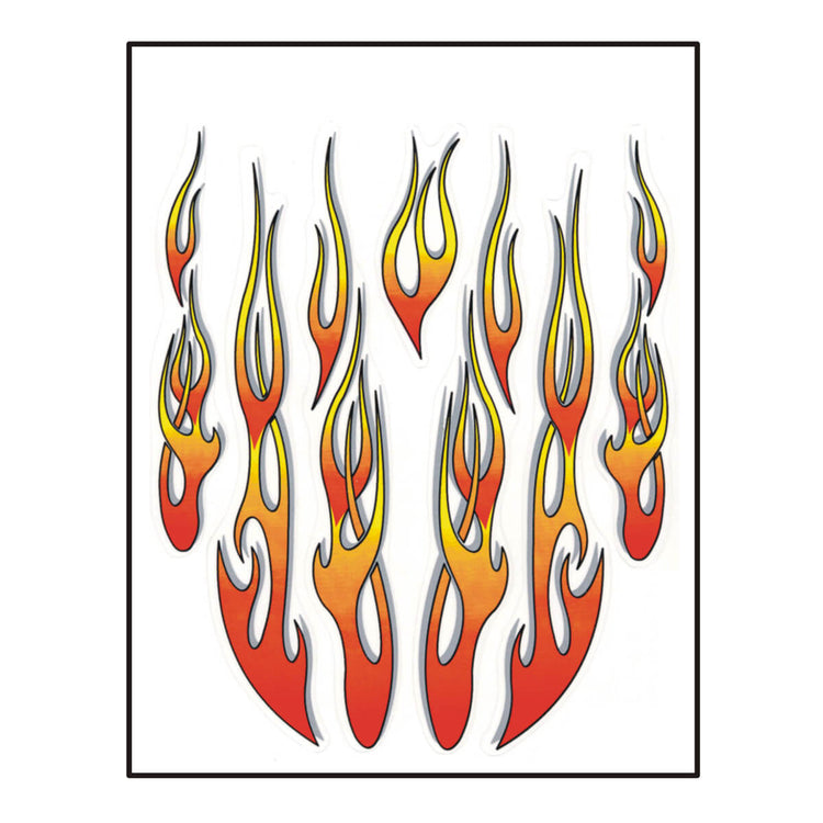 Jeu d'autocollants flammes 911