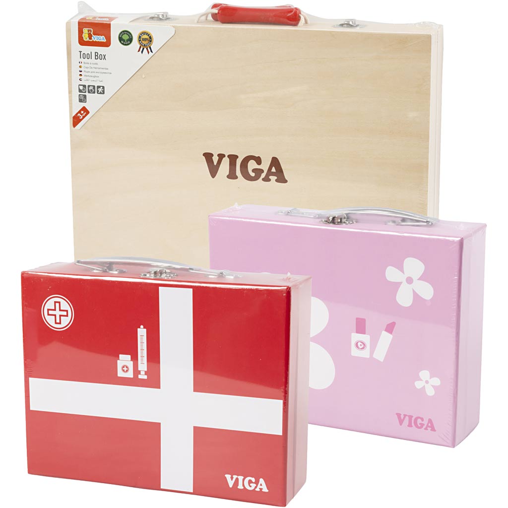 Ensemble de jeu en bois Viga, 33 pièces 1 set