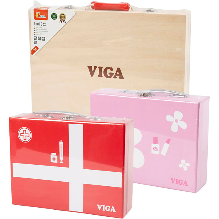 Ensemble de jeu en bois Viga, 33 pièces 1 set