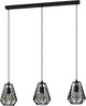 Lampe à suspension style Eglo - e27 - 96 cm - noire