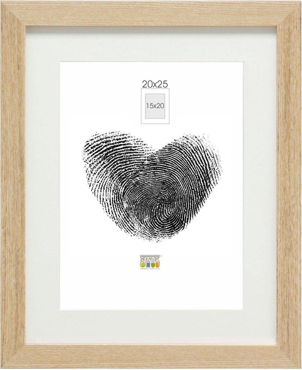 Deknudt frames cadre photo - naturel - passe-partout - 15x20 20x25 cm