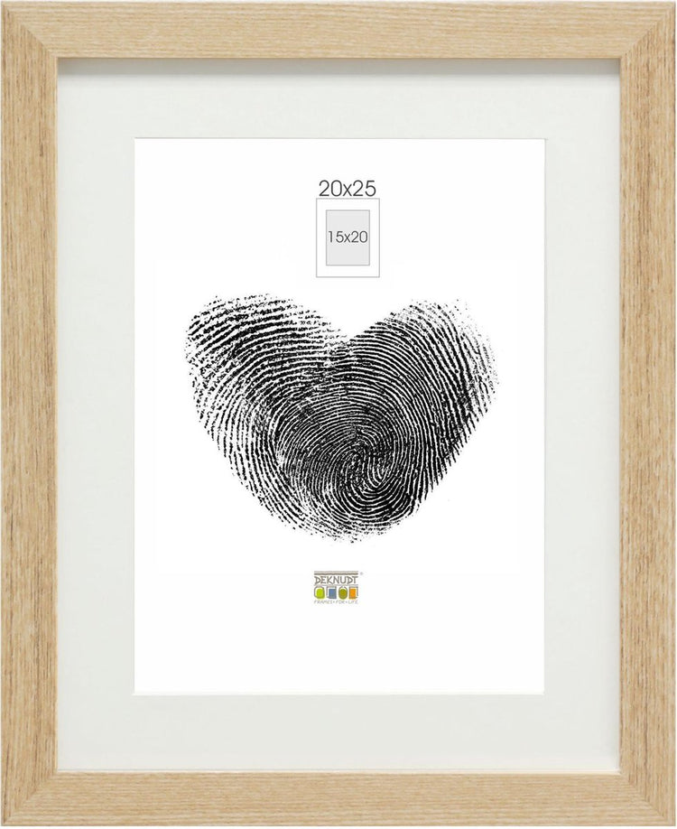 Deknudt frames cadre photo - naturel - passe-partout - 15x20 20x25 cm