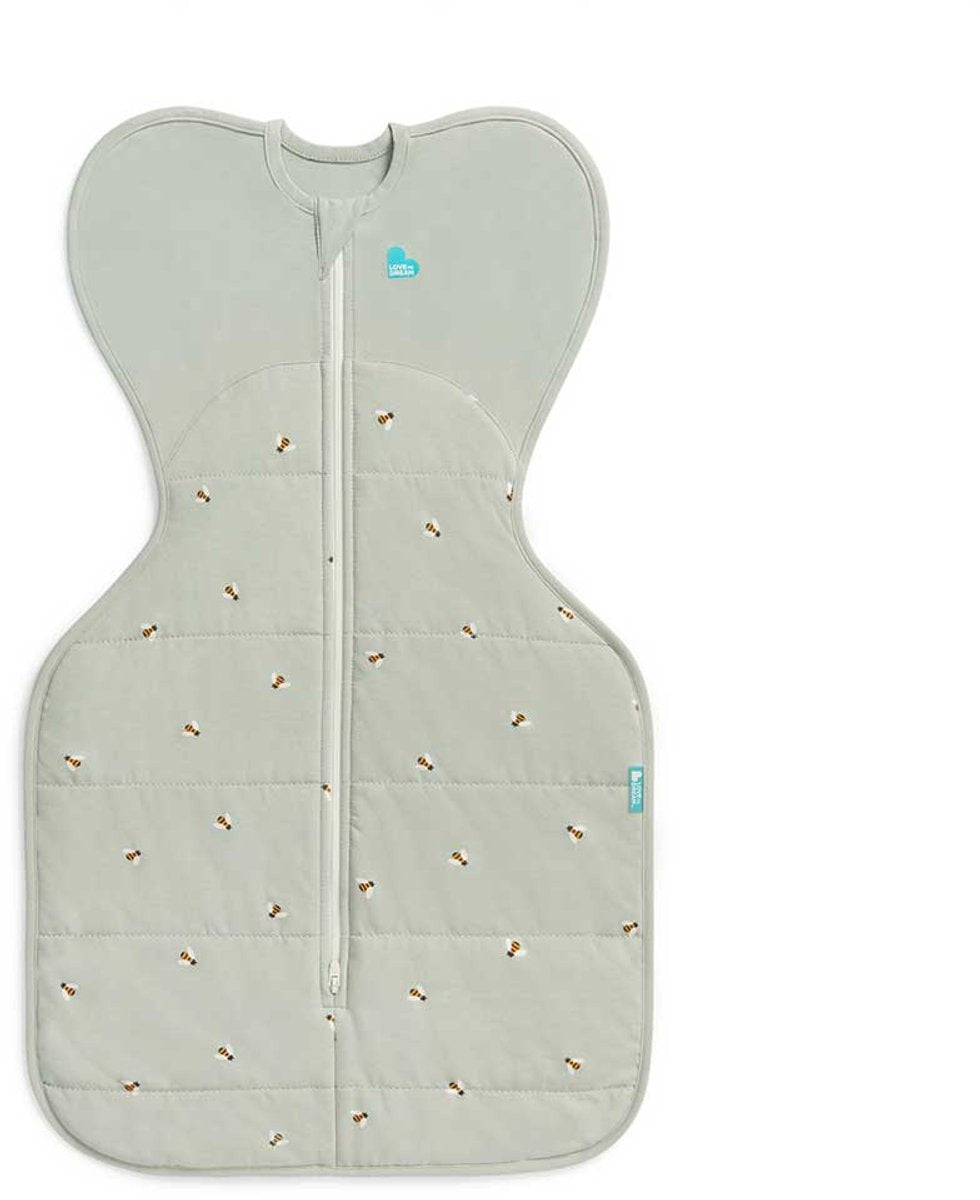 Gigoteuse bébé Love to dream ™ swaddle up™ - emmaillotage - bébé 3-6 mois - 6-8,5 kg - hiver - 2,5 tog - abeilles olive