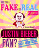 Êtes-vous un faux ou un vrai fan de Justin Bieber ? version bleue - le jeu de quiz et de faits 100% non officiel