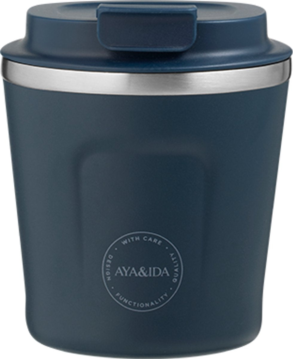 Aya ida aya ida - cup2go - tasse à café - café à emporter - tasse de voyage - à emporter avec vous - 240ml - marine nouveau