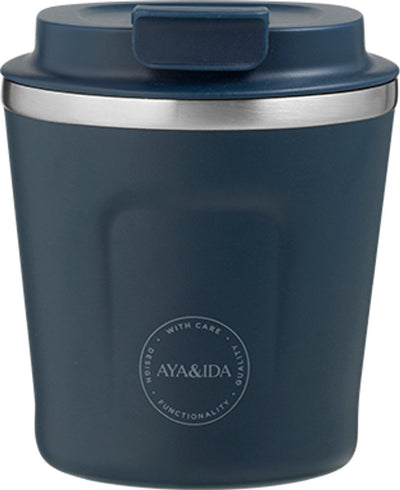 Aya ida aya ida - cup2go - tasse à café - café à emporter - tasse de voyage - à emporter avec vous - 240ml - marine nouveau
