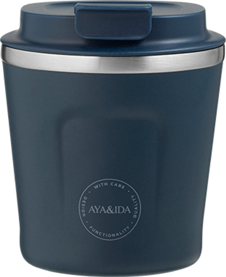 Aya ida aya ida - cup2go - tasse à café - café à emporter - tasse de voyage - à emporter avec vous - 240ml - marine nouveau