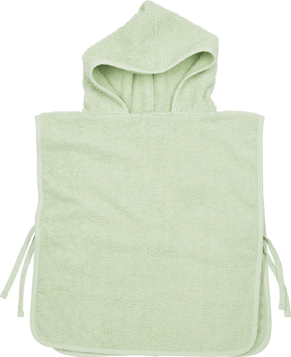 Poncho de bain Meyco baby uni - tissu éponge - vert tendre - 1-3 ans