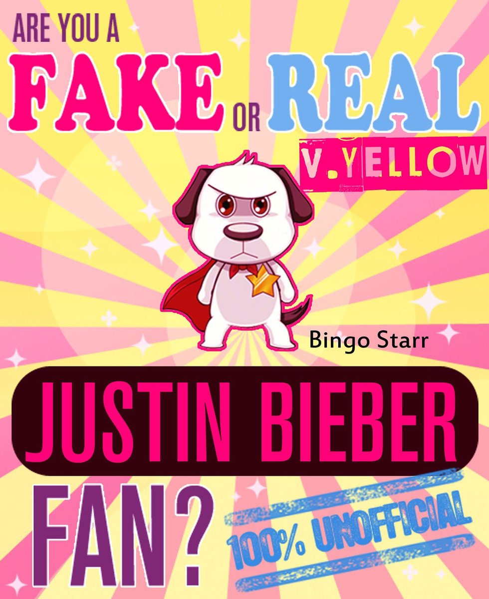 Êtes-vous un faux ou un vrai fan de Justin Bieber ? version jaune - le jeu de quiz et de faits 100% non officiel