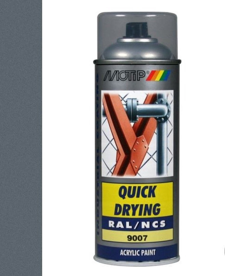Motip 1051745 - ind. ral 9007 gris aluminium met. bombe aérosol 400 ml | 1 pièce