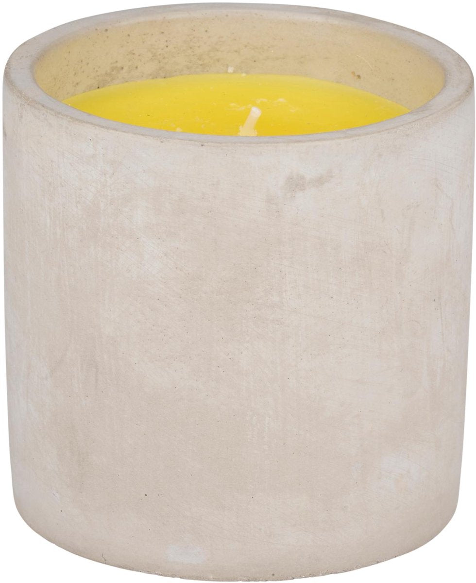 Bougie à la citronnelle Arti casa - 22 heures de combustion - pot en ciment - 10 x 10 cm - pour jardin et balcon