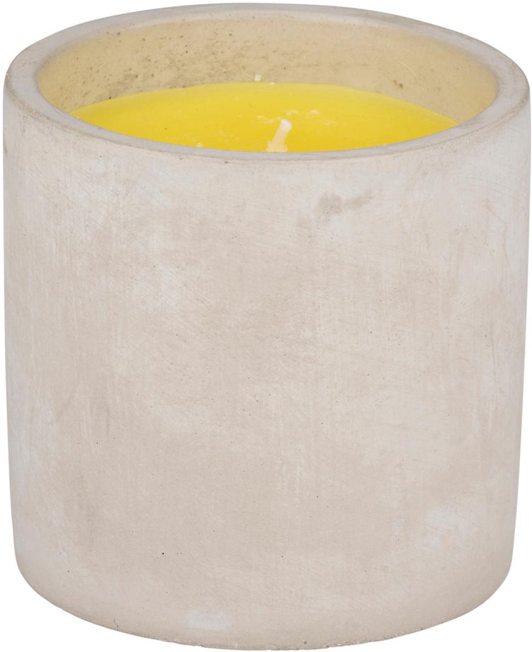 Bougie à la citronnelle Arti casa - 22 heures de combustion - pot en ciment - 10 x 10 cm - pour jardin et balcon