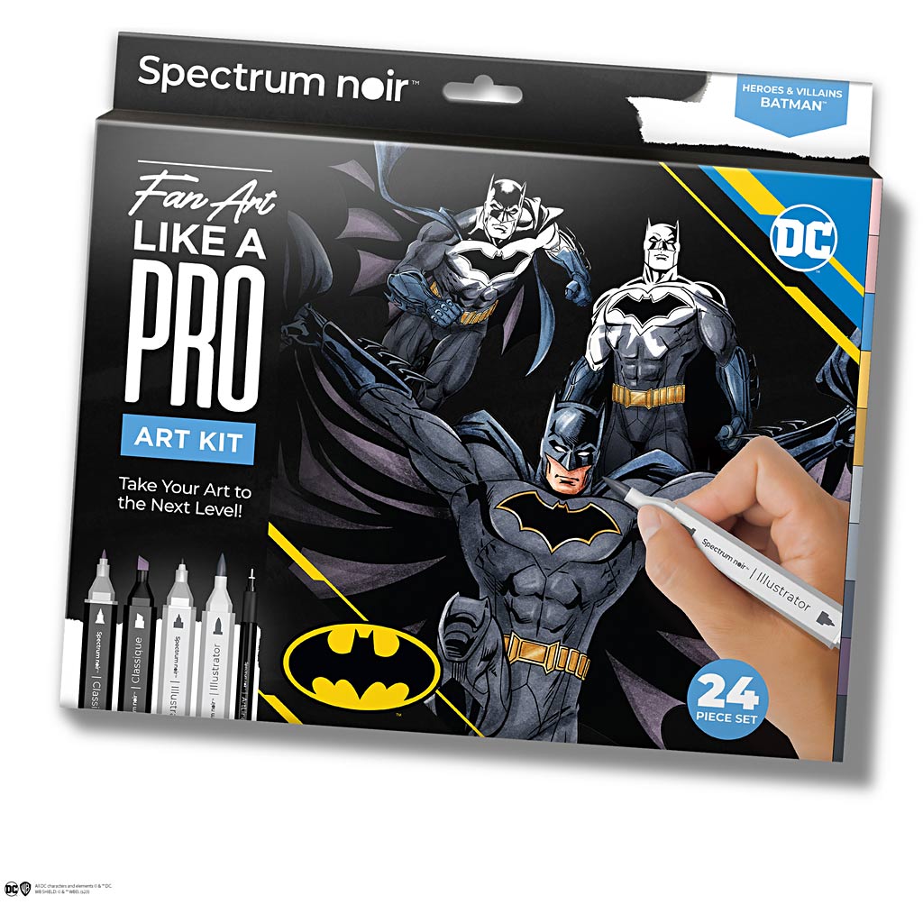 Creativ Company Hobbyset illustration, Batman: Heroes and Schurken, différentes couleurs, 1 boîte