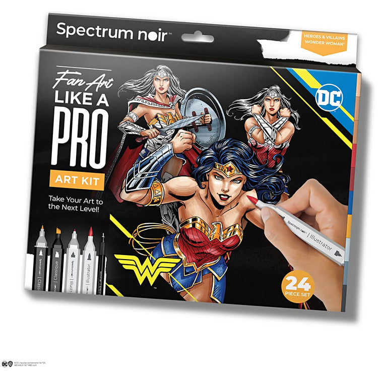Creativ Company HobbySet Illustration Comic Book Heroes Wonder Woman Color Set