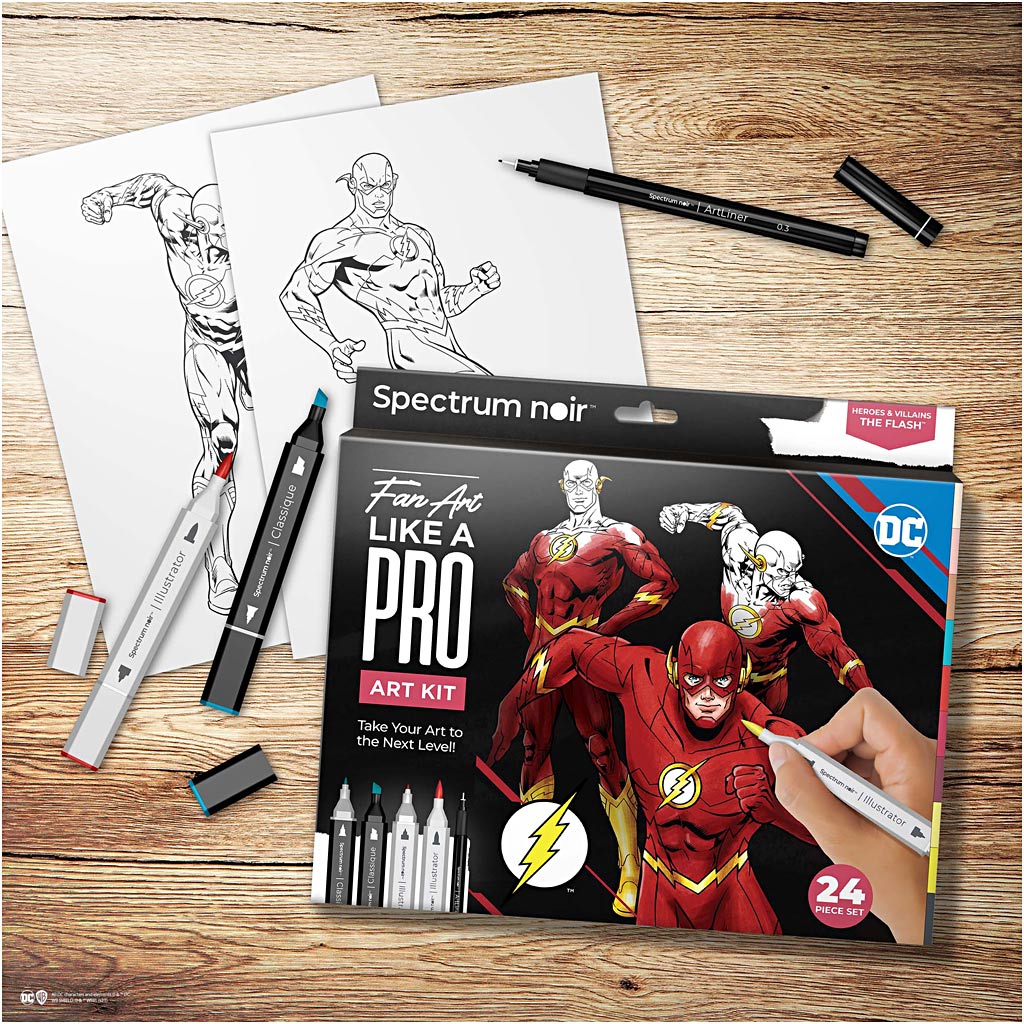 Creativ Company Hobbyset illustration, flash, différentes couleurs, 1 boîte