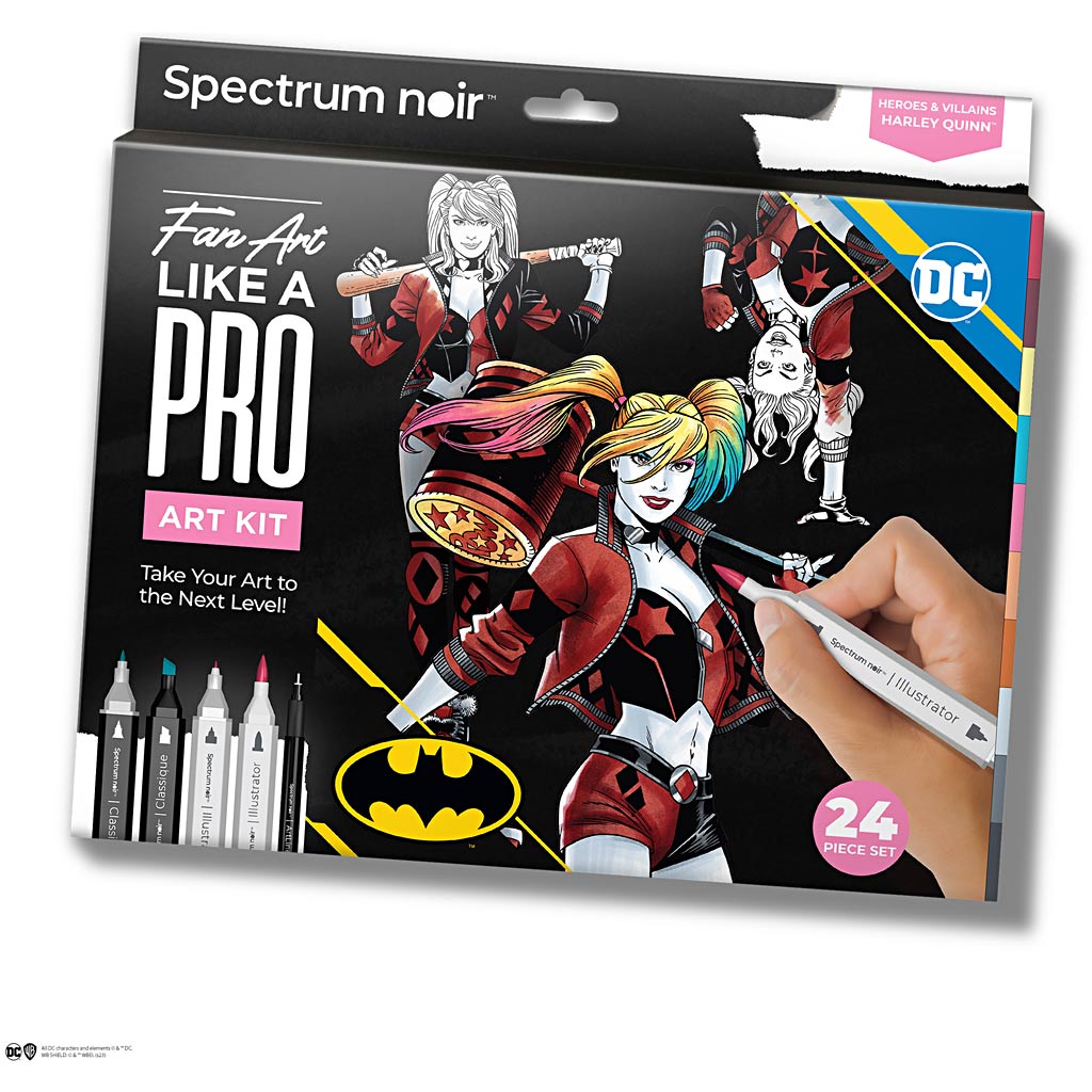 Creativ Company Hobbyset illustration, Harley Quinn, différentes couleurs, 1 boîte