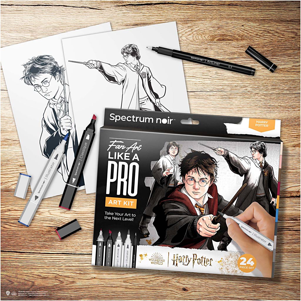 Creativ Company Hobbyset illustration, Harry Potter, différentes couleurs, 1 boîte