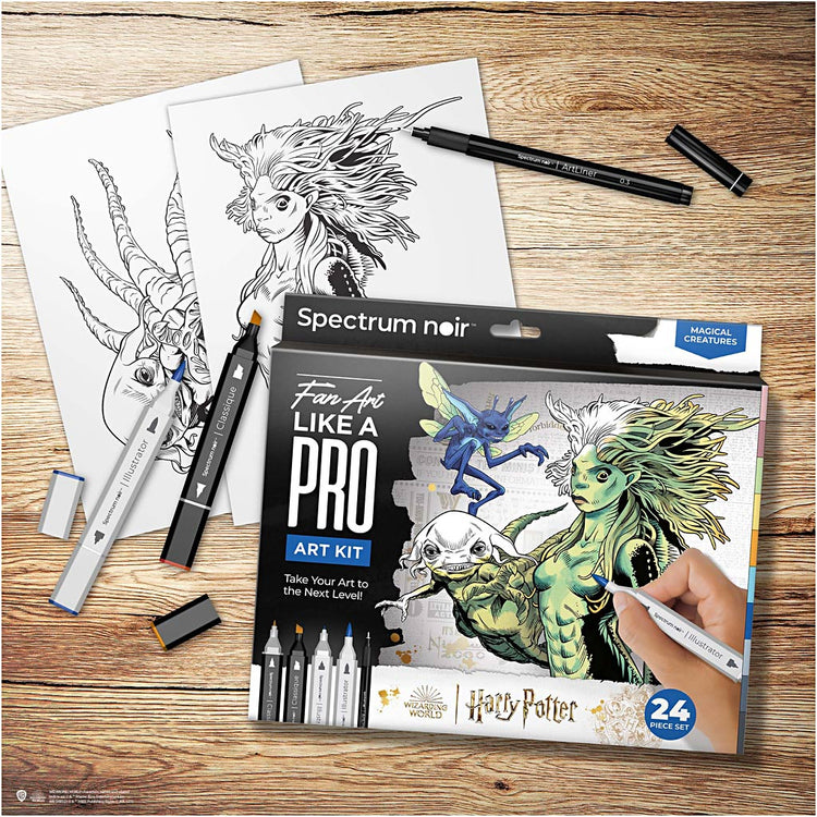 Creativ Company Hobbyset illustration, Harry Potter: Créatures magiques, différentes couleurs, 1 boîte