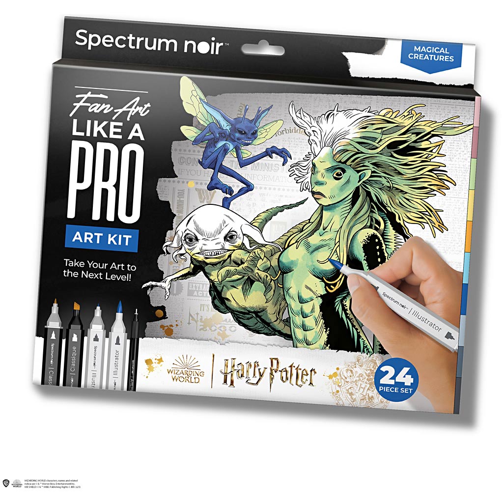 Creativ Company Hobbyset illustration, Harry Potter: Créatures magiques, différentes couleurs, 1 boîte