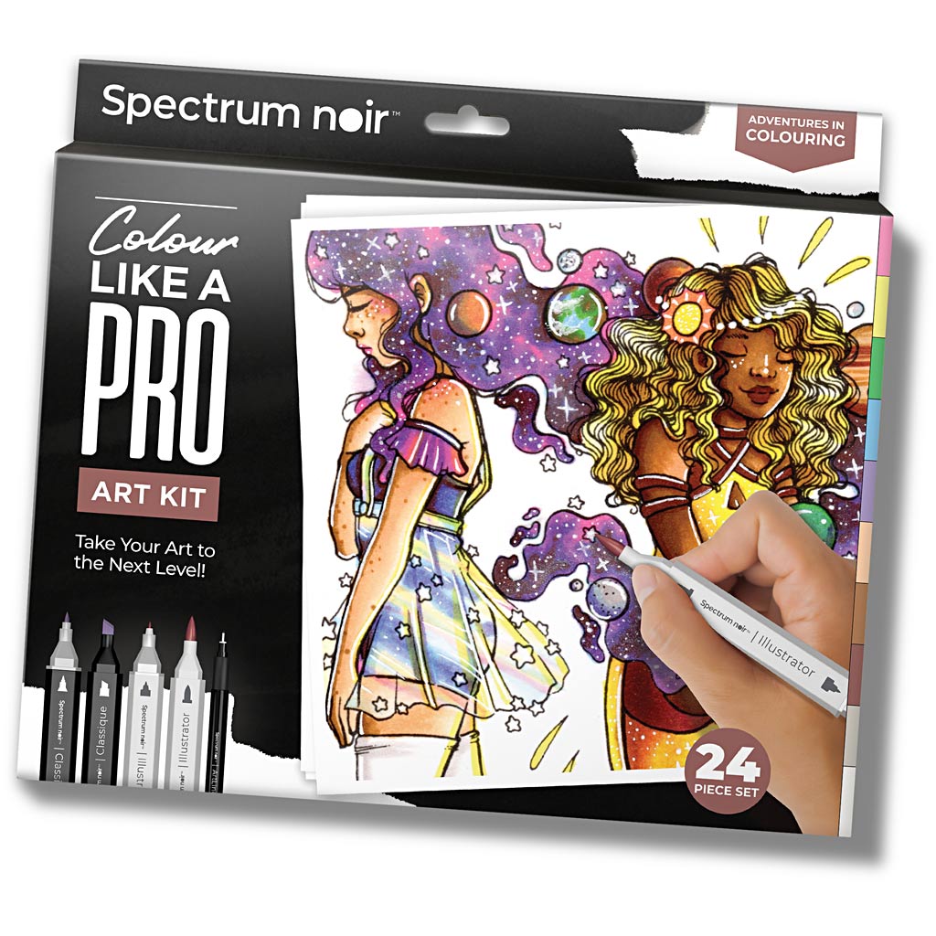 Creativ Company Hobbyset illustration, couleurs aventureuses, différentes couleurs, 1 boîte