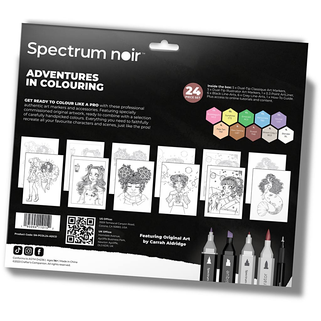 Creativ Company Hobbyset illustration, couleurs aventureuses, différentes couleurs, 1 boîte