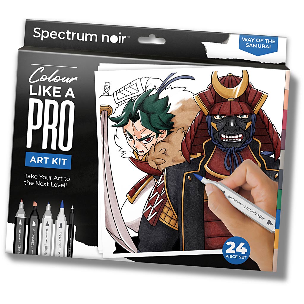 Creativ Company Hobbyset illustration, mode des samouraïs, différentes couleurs, 1 boîte
