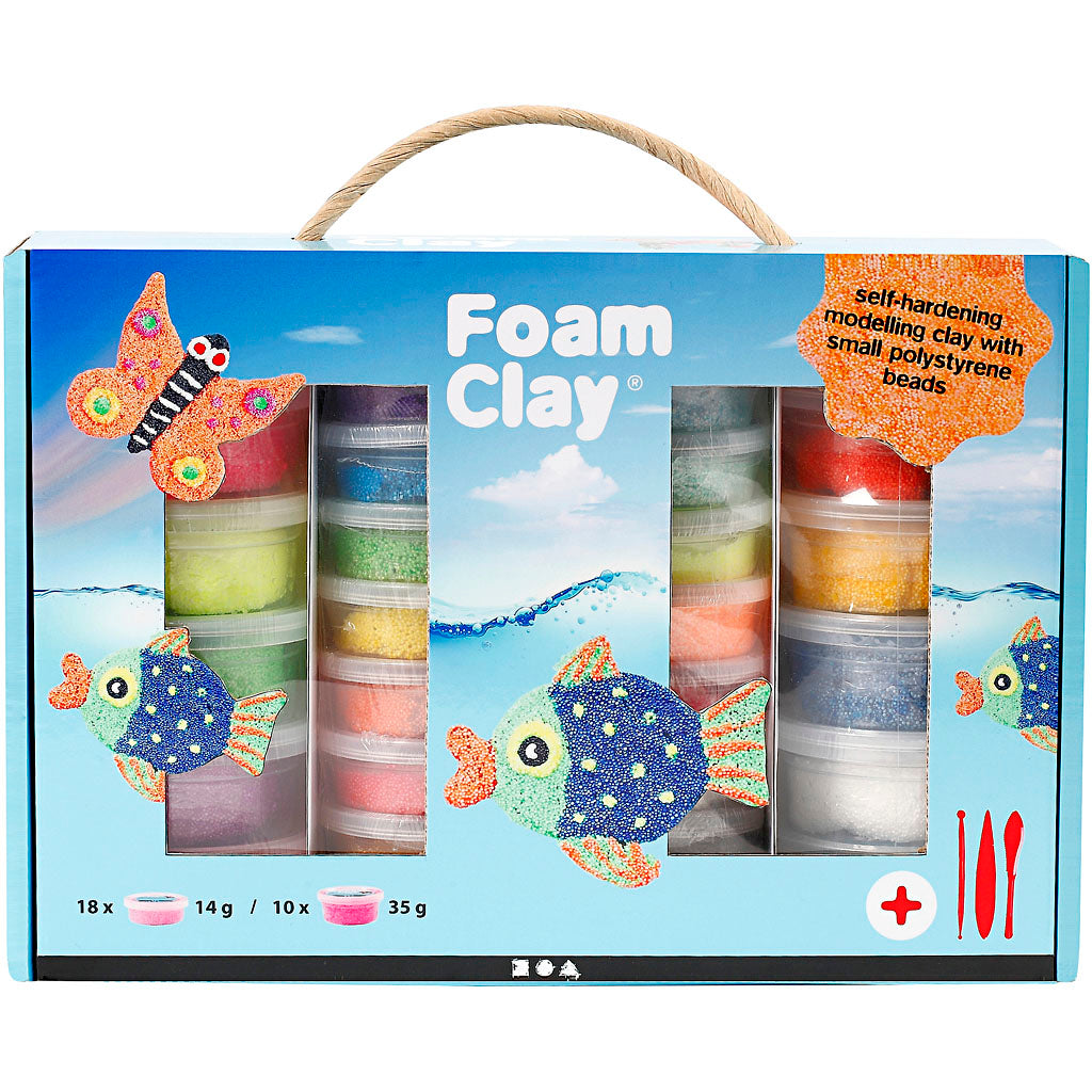 Coffret cadeau Foam Clay ®, différentes couleurs, 1 set