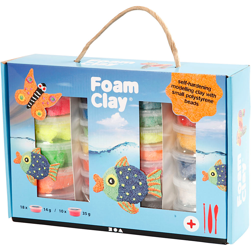 Coffret cadeau Foam Clay ®, différentes couleurs, 1 set