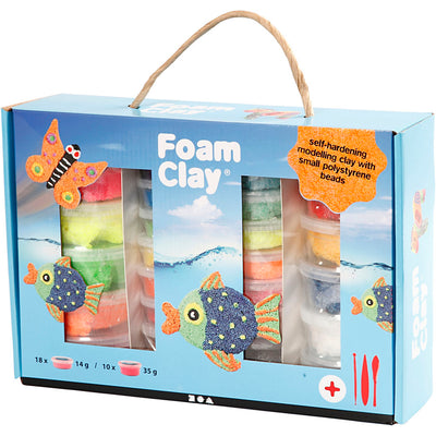 Coffret cadeau Foam Clay ®, différentes couleurs, 1 set