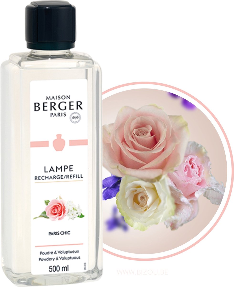 Recharge Lampe Berger - fleurs - paris chic 500ml