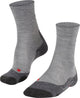 Falke tk2 mélange anti-ampoules laine épaisse matériau fonctionnel chaussettes de marche hommes gris - taille 44-45