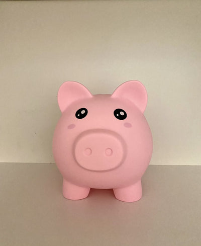I-total tirelire cochon incassable - tirelire - PVC - éducatif - tirelire rose