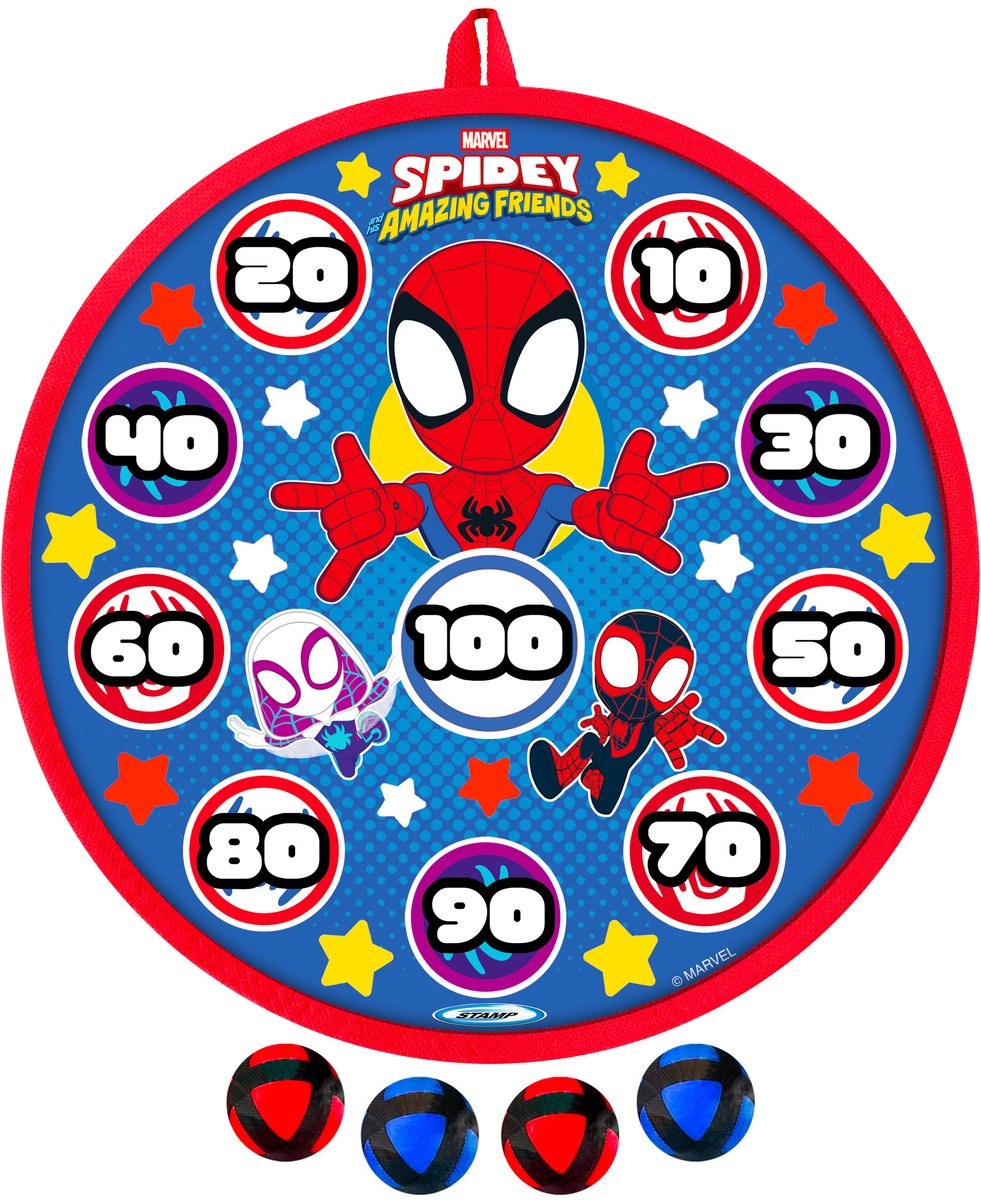 Balles de fléchettes Disney jeu de cible 28cm spidey