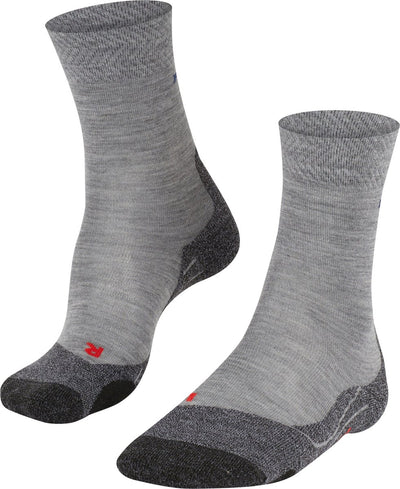 Falke tk2 mélange anti-ampoules laine épaisse matériau fonctionnel chaussettes de marche hommes gris - taille 42-43